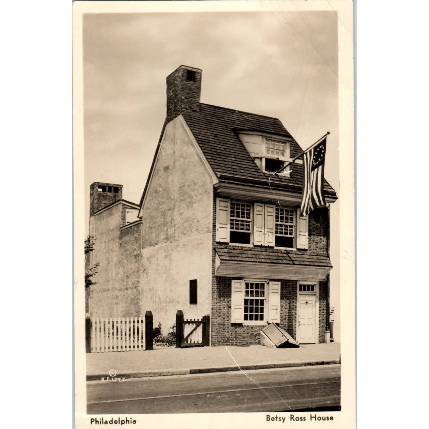 Vintage Postcard Betsy Ross House Philadelphia PA TI1-1