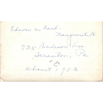 1913 Photograph of Girl Pulling Baby Infant in Cart Scranton PA 3x5 EA3