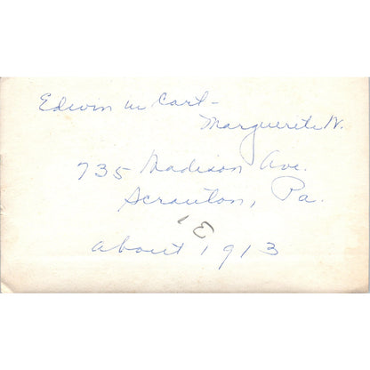 1913 Photograph of Girl Pulling Baby Infant in Cart Scranton PA 3x5 PV2