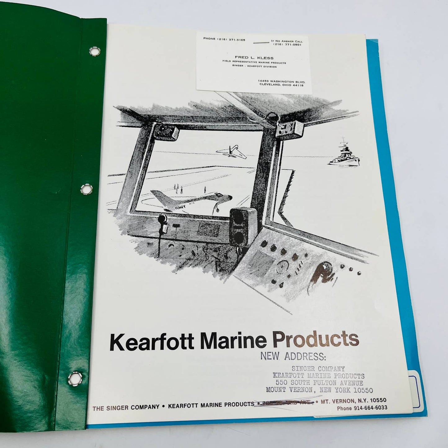 1970s Kearfott Marine Products Booklet Windows Singer Co. Cleveland OH TB6