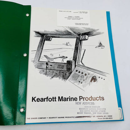 1970s Kearfott Marine Products Booklet Windows Singer Co. Cleveland OH TB6