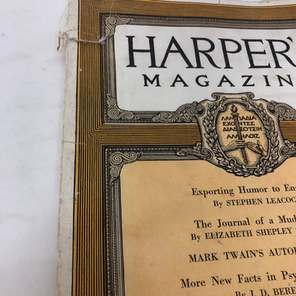 Harper's Magazine - March 1922 Mark Twain’s Autobiography Many Ads