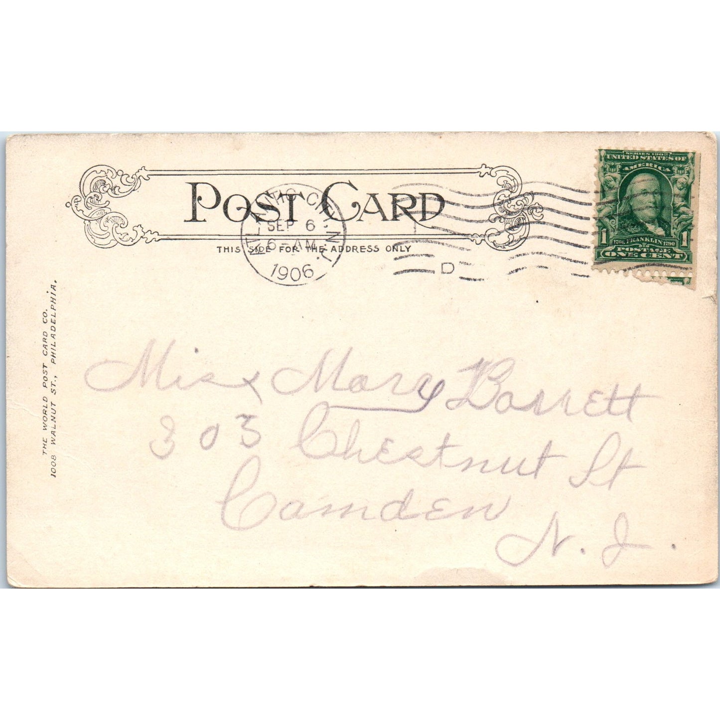 Sand Artist on the Beach 1906 Atlantic City NJ Original Postcard P2-10