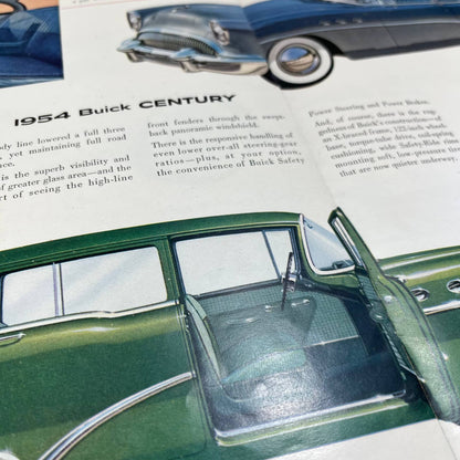 1954 Buick Full Color Booklet Roadmaster Special Century Skylark Brochure B2