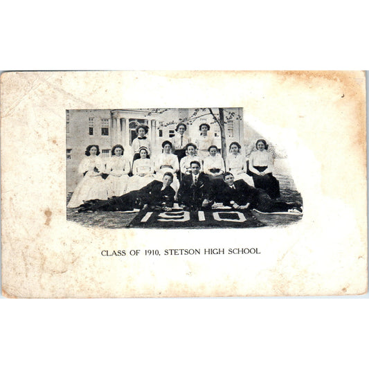 Class of 1910 Stetson High School Original Postcard P2-2