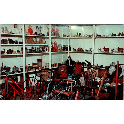 Toys of Grandmother's Day Pioneer Village Minden NE Original Postcard PB8