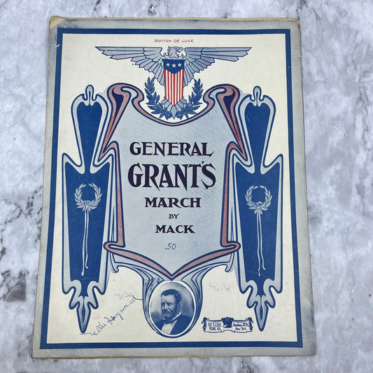 Antique Sheet Music General Grant's March Deluxe Edition Mack Eclipse 1908 V41-3