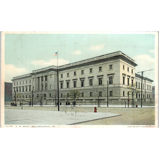 1923 Postcard US Mint, Philadelphia PA TD9-P1
