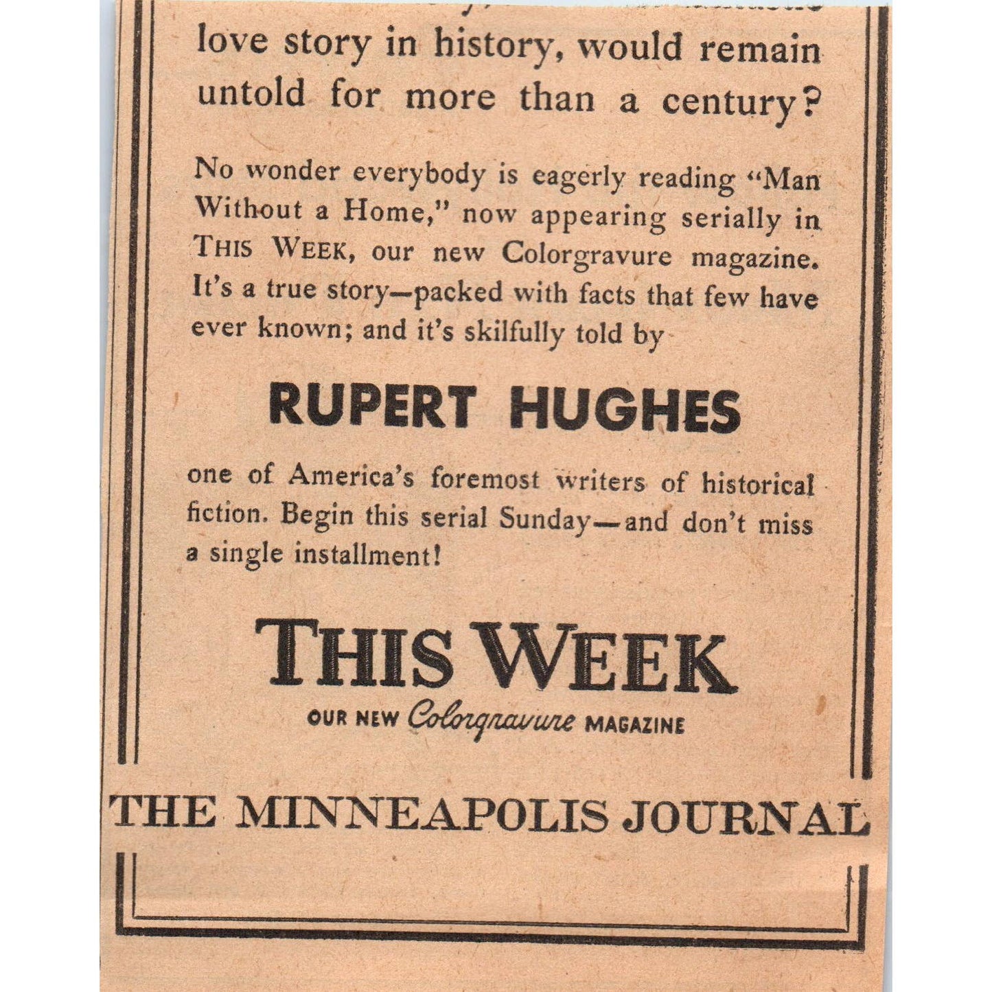1935 Minneapolis Journal Newspaper Ad Powers Moon Glow Nail Polish FL5-5