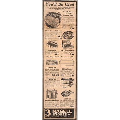 1935 Minneapolis Journal Newspaper Ad Nagell Store Hennepin Lake Marquette FL5-3