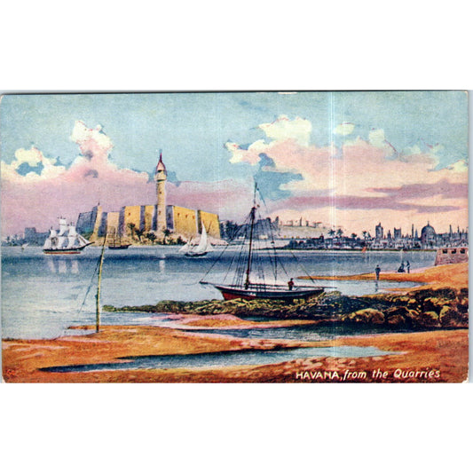 View of Havana from the Quarries Cuba Original Postcard P2-7