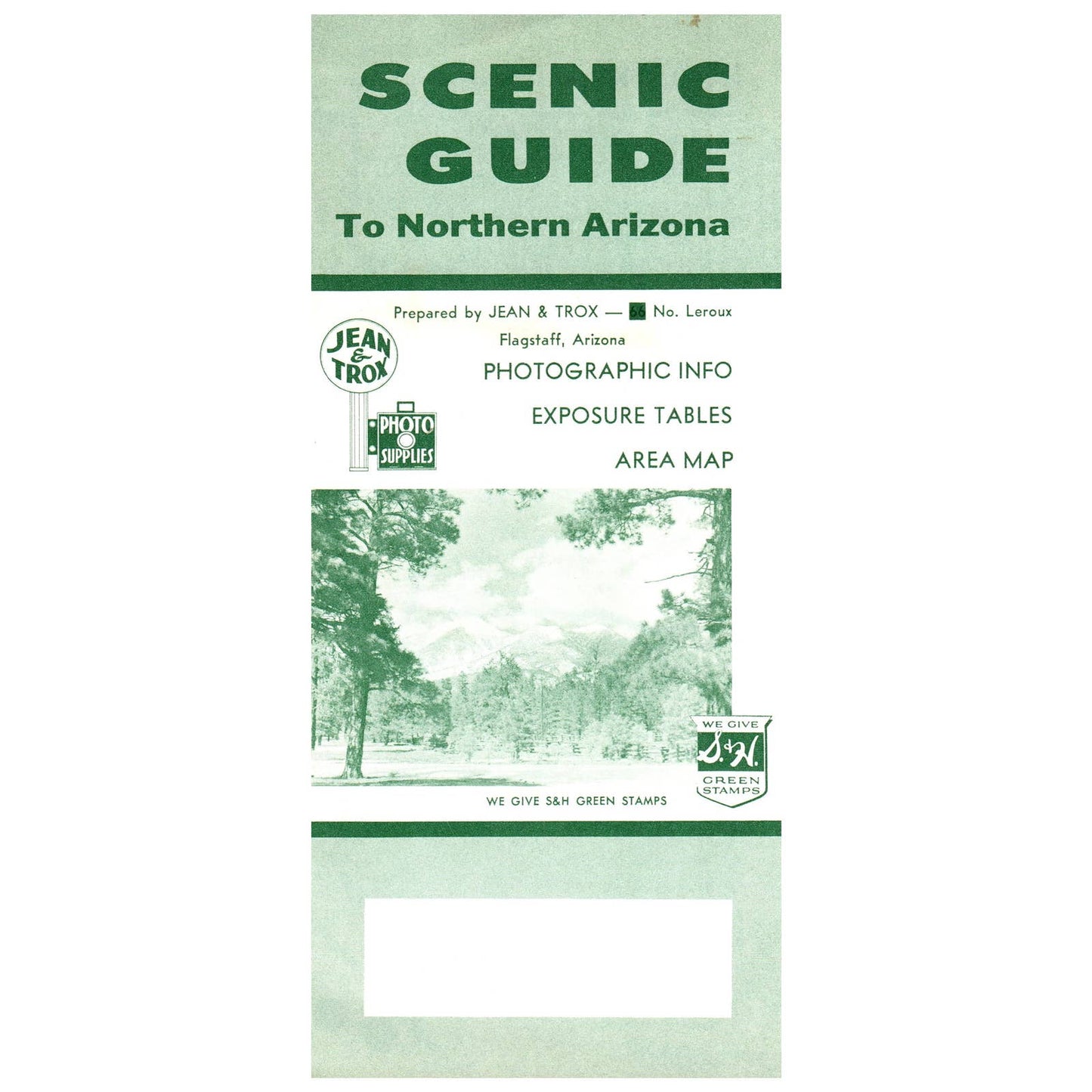 1960 Scenic Guide to Northern Arizona With Jean & Trox Photographic Info SE4