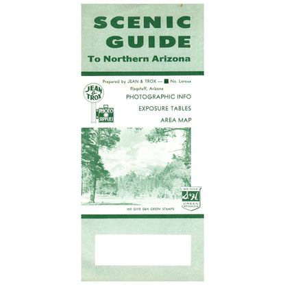 1960 Scenic Guide to Northern Arizona With Jean & Trox Photographic Info SE4
