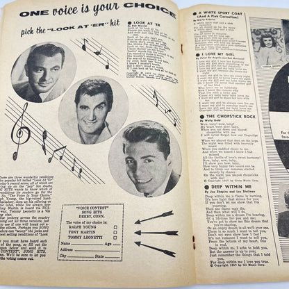 Song Hits Magazine Vol 21 No 1 August 1957 Tommy Sands Fats Domino Sal Mineo TC6