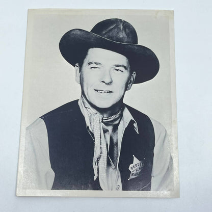 Vintage Ronald Reagan Cowboy Photo Movie Still Black & White 8x10 AB4-41