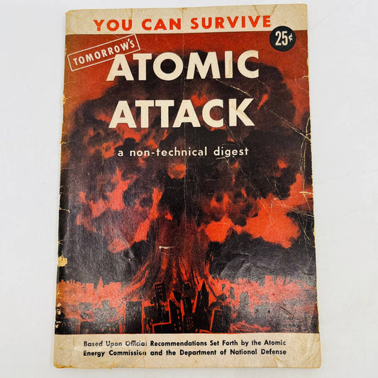 1950 YOU CAN SURVIVE TOMORROW'S ATOMIC ATTACK Weisinger Cold War Propaganda TD3