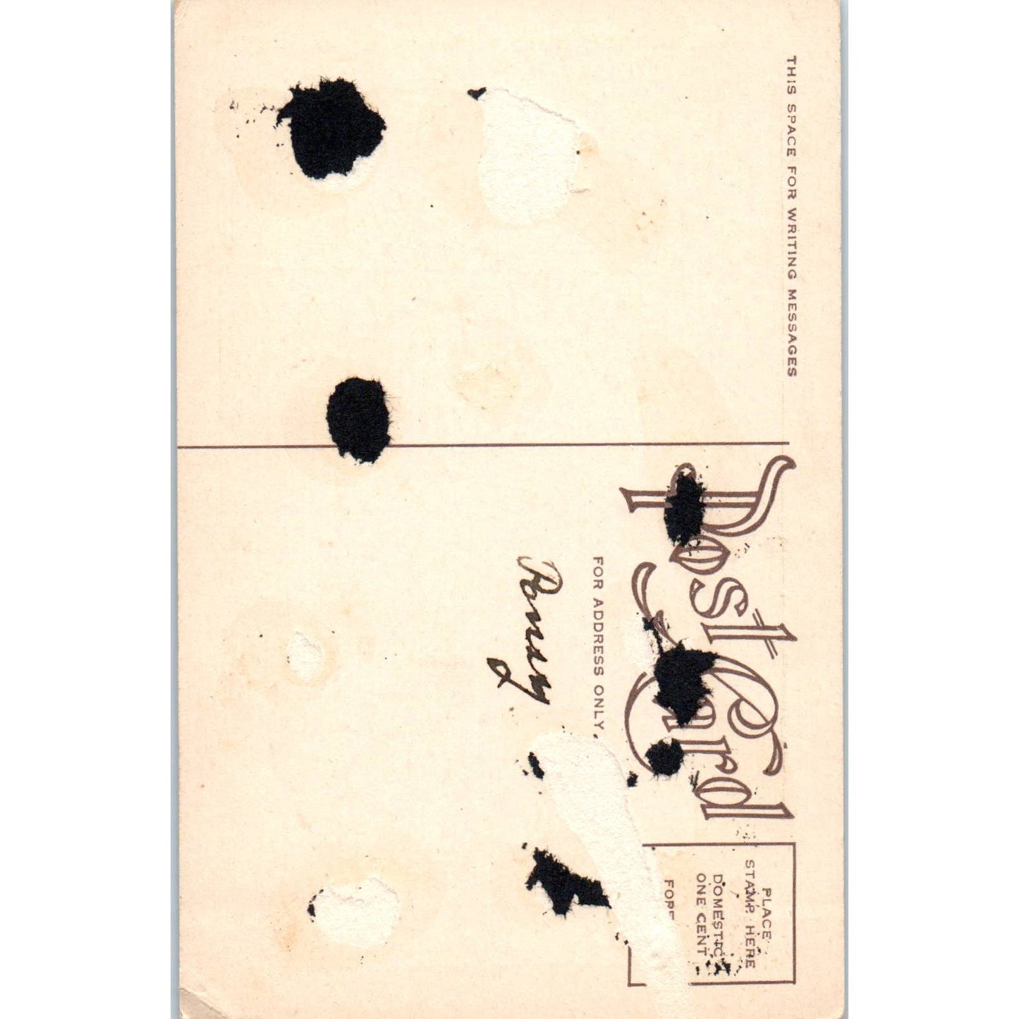 Little Miss Mischief c1910 Original Postcard TK1-22