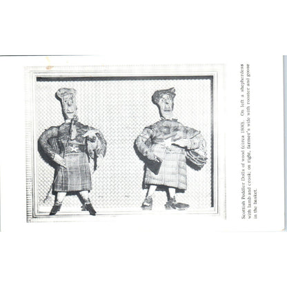 Scottish Peddler Dolls Maretta's Doll & Toy Museum Bergen Original Postcard PB8