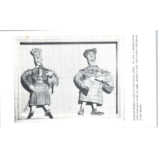 Scottish Peddler Dolls Maretta's Doll & Toy Museum Bergen Original Postcard PB8