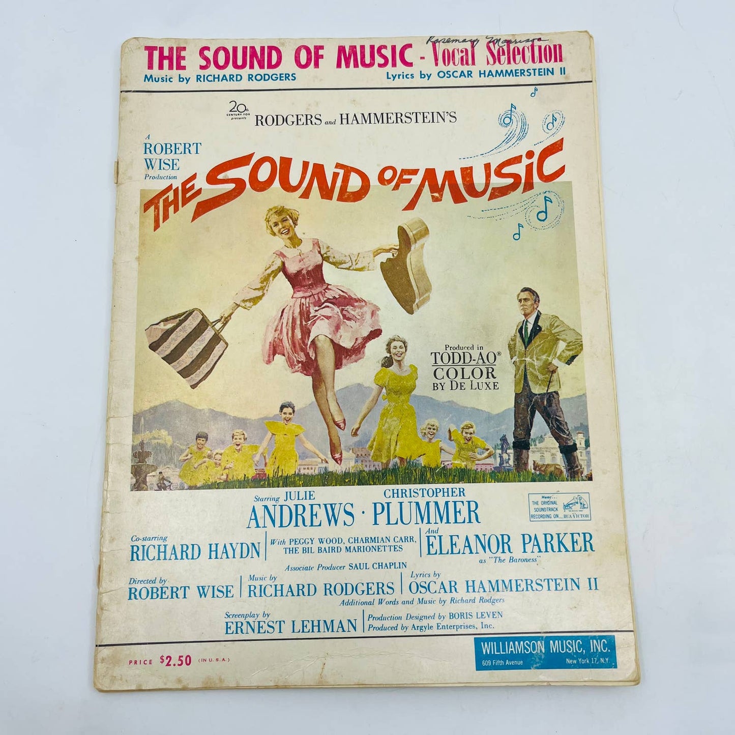 1959 The Sound of Music - Vocal Selection Book Rodgers & Hamerstein BA4