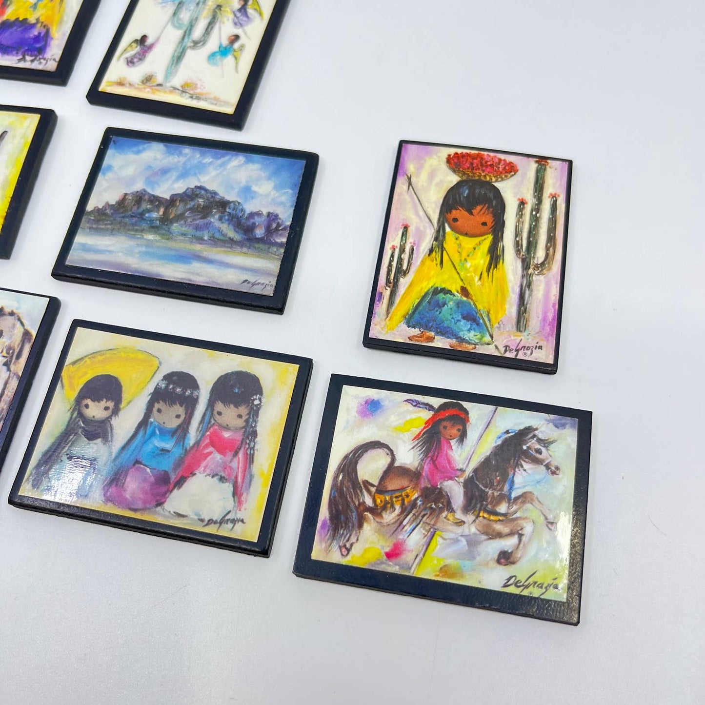 Lot of 10 Miniature Ettore Ted DeGrazia Prints TF5