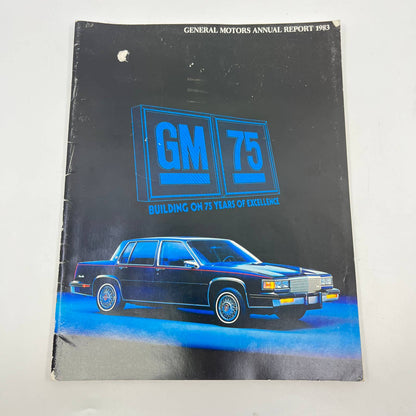 1983 General Motors Report to Shareholders Booklet Brochure TA3