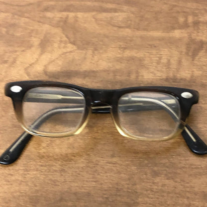 1950s AO Kids Horn Rimmed Glasses 5.25 w/ Lenticular Bear Case TH3