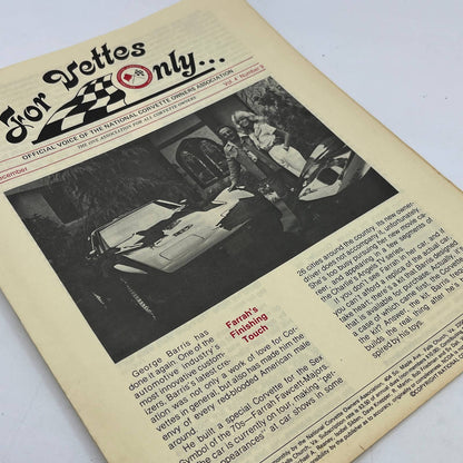 1970s For Vettes Only Corvette Enthusiast Newsletter Lot of 8 TG1