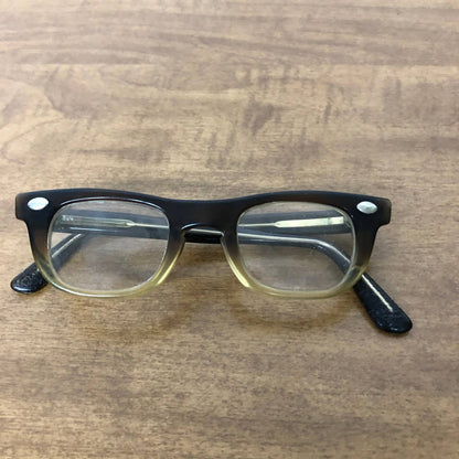 1950s American Optical Kids Horn Rimmed Glasses 5.25 w Lenticular Dog Case TH3