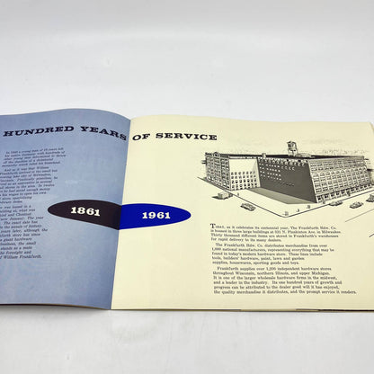 1961 Frankfurth Hardware Co. Milwaukee 100 Years of Service Anniversary Book TF9