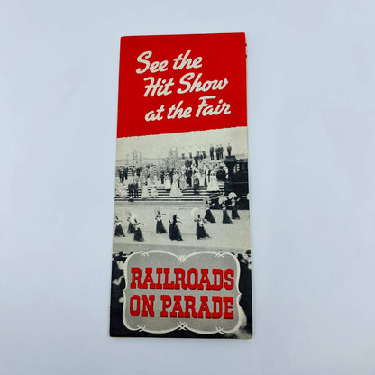 1939 New York World’s Fair RAILROADS ON PARADE Brochure & Fold Out Map SC1