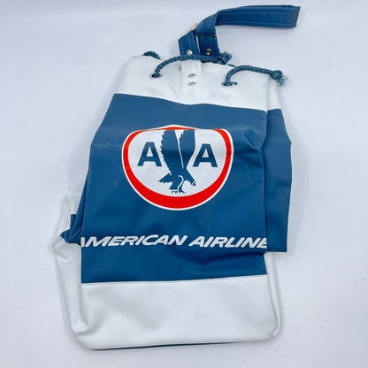 1960s Vintage American Airlines Carry On Tote Bag TF7