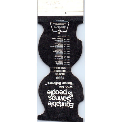 1980 OSU Oregon State Beavers Helmet Football Schedule Matchbook Cover SA1-M4