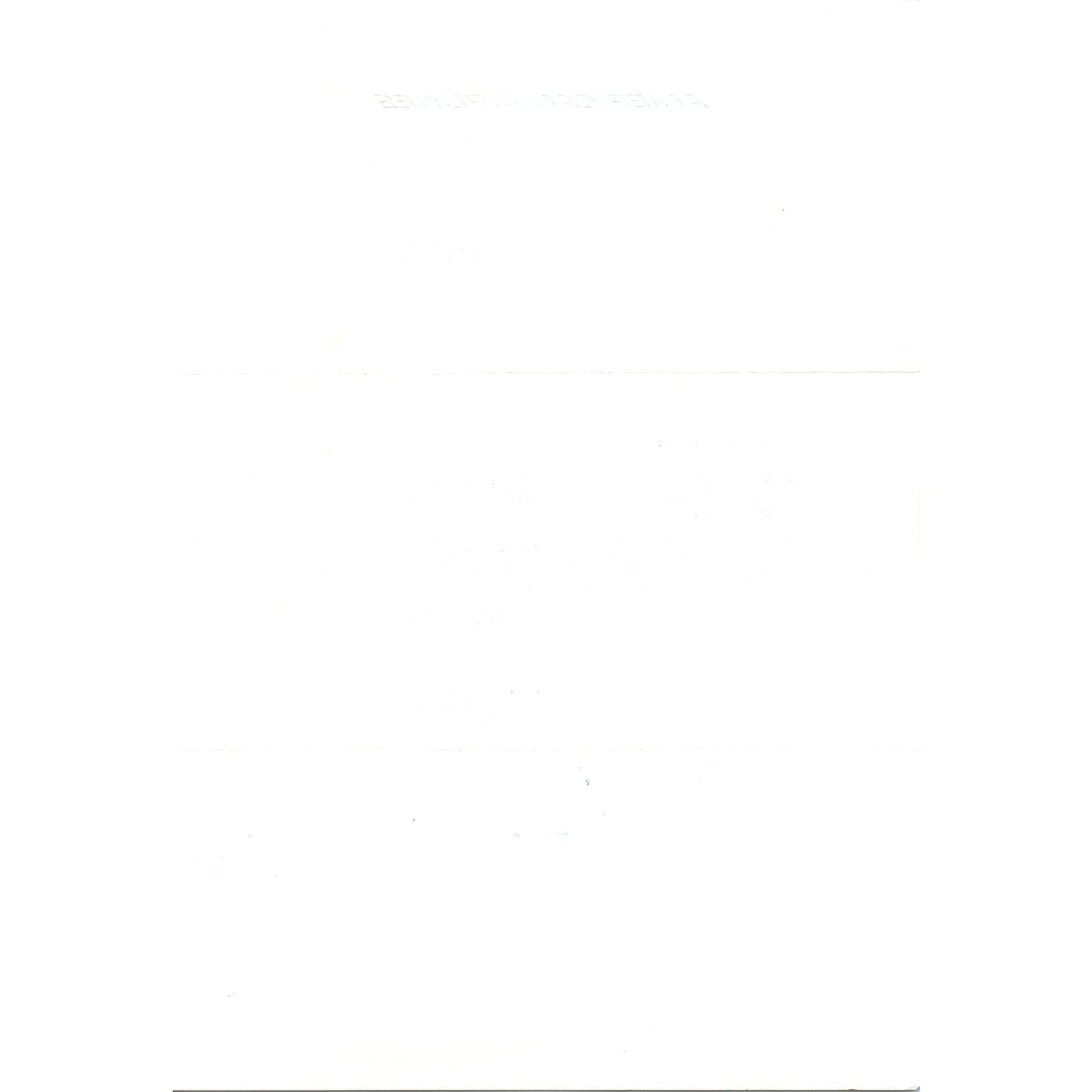 American Airlines Letterhead Memo F.J. Mullins 1967 B13