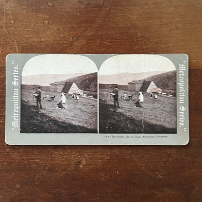 The Guides Inn on Giant Mountains Germany Antique Stereoview Card H2-4