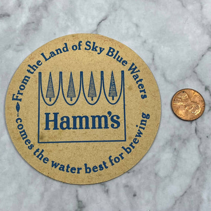 1967 Hamm’s Beer Coaster “Mother-in-Law Just Left Hamm it Up” Double Sided SE6