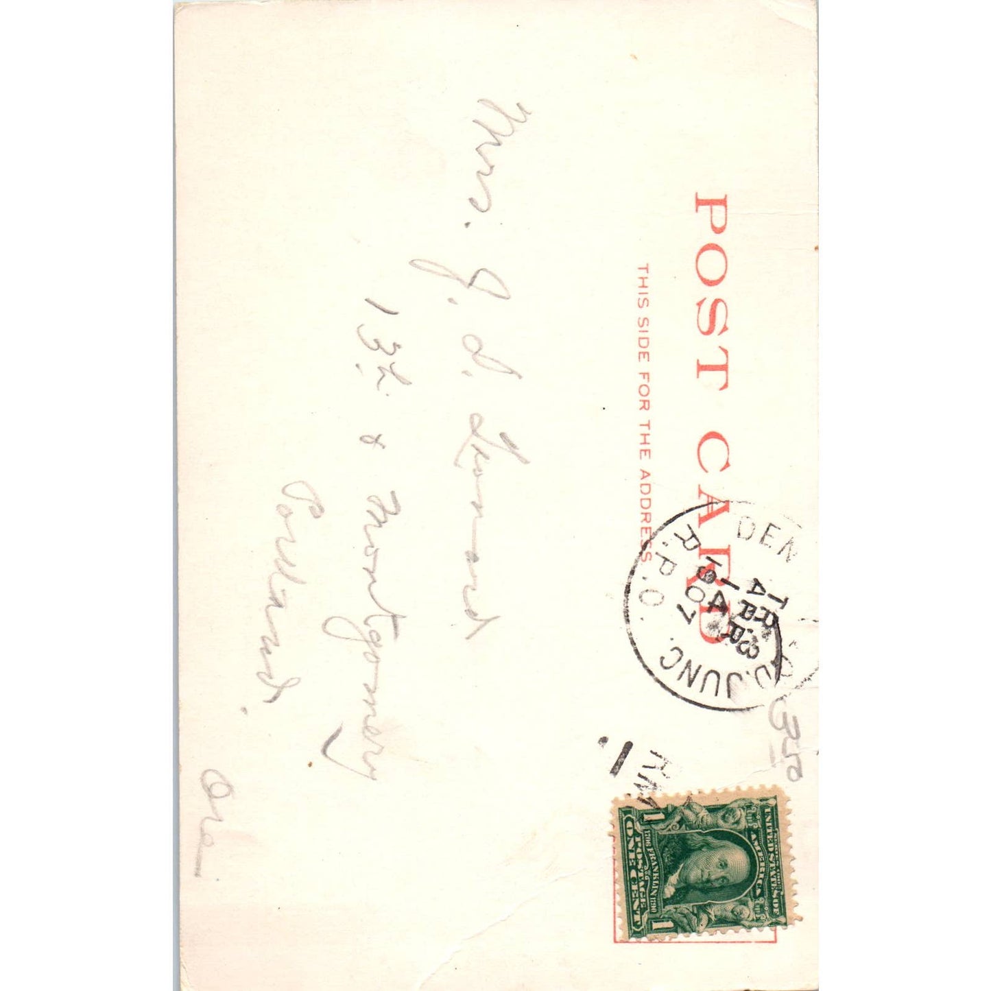 Toltec Gorge Colorado 1907- Original Postcard TJ9-P2