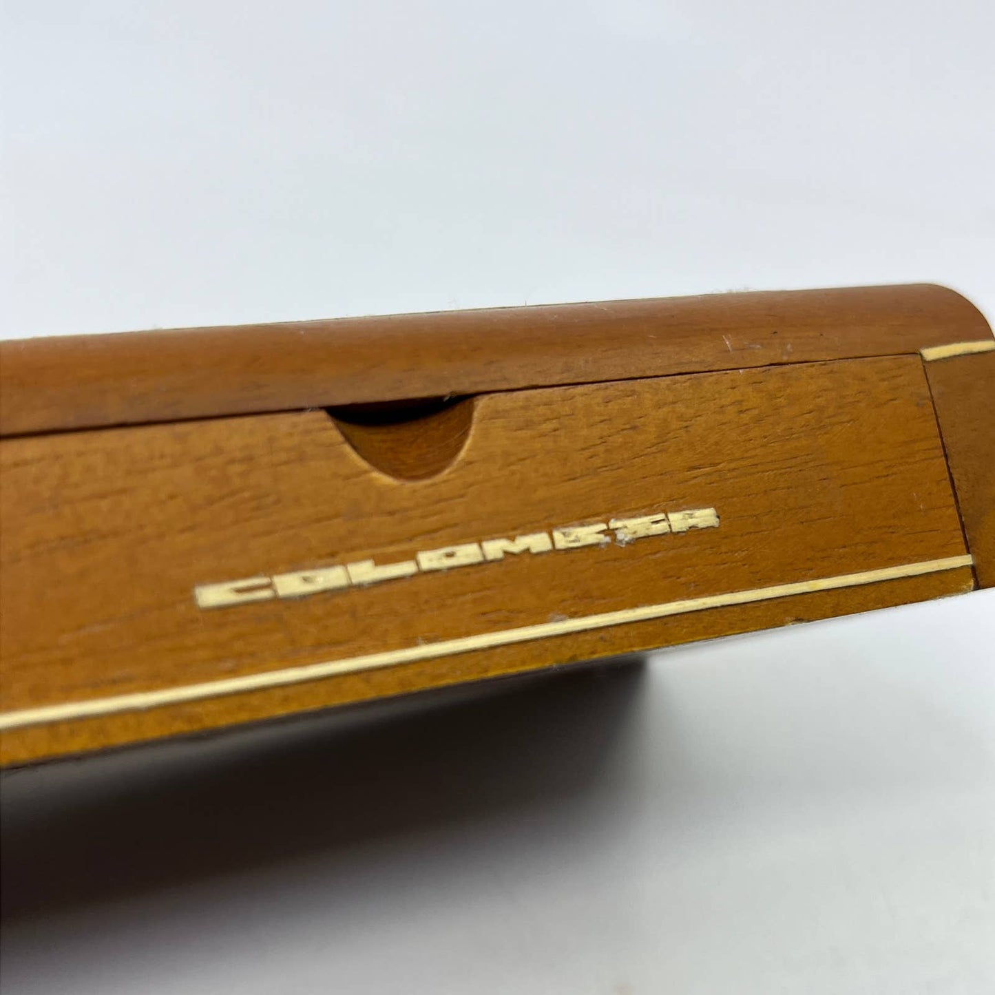 Vintage Handmade Wooden Trinket  Box Art Inlays 5” Wood Colombo 5x3" TH7