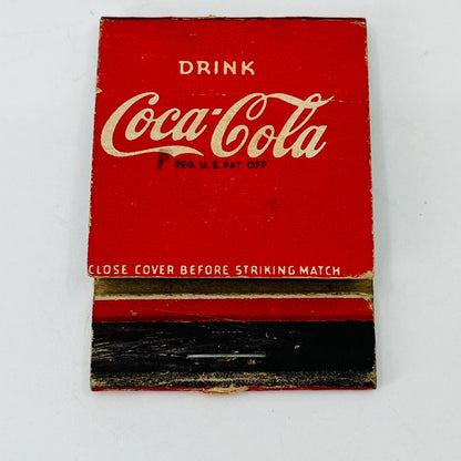 1940's, Coca-Cola Bottle in Hand Logo Have a Coke Matchbook C4