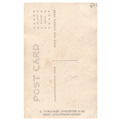 Baby Girl Toddler With Puppy Dog on Crate - Original Postcard RPPC TJ8-4