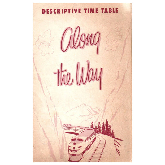 1958 Milwaukee Union Pacific Railroad Domeliner Portland Timetable SE4