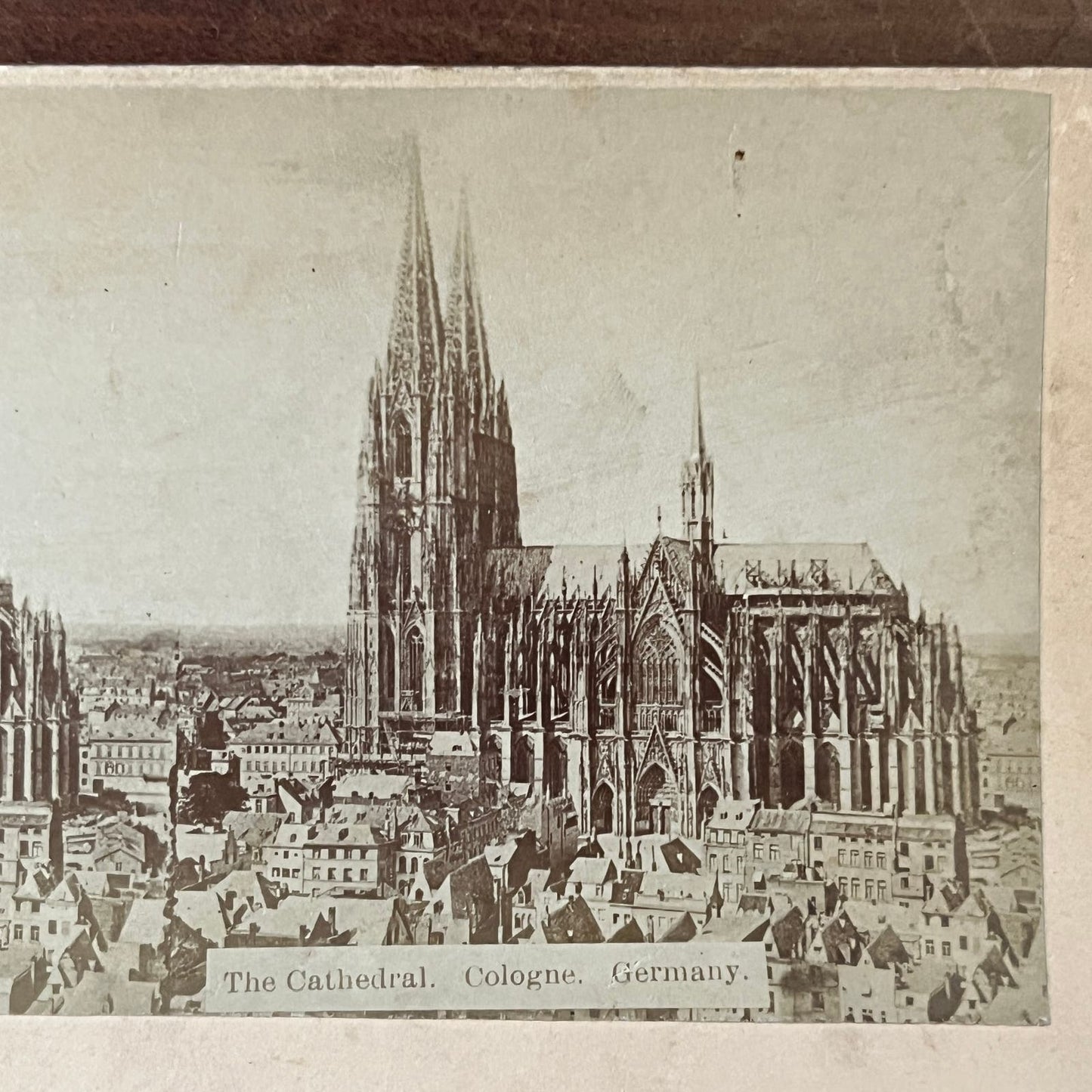 The Cathedral, Cologne Germany c1880 Antique Stereoview Card TJ9-V4