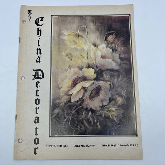 1983 September - The China Decorator Magazine - White Poppies Opal R. White TH8