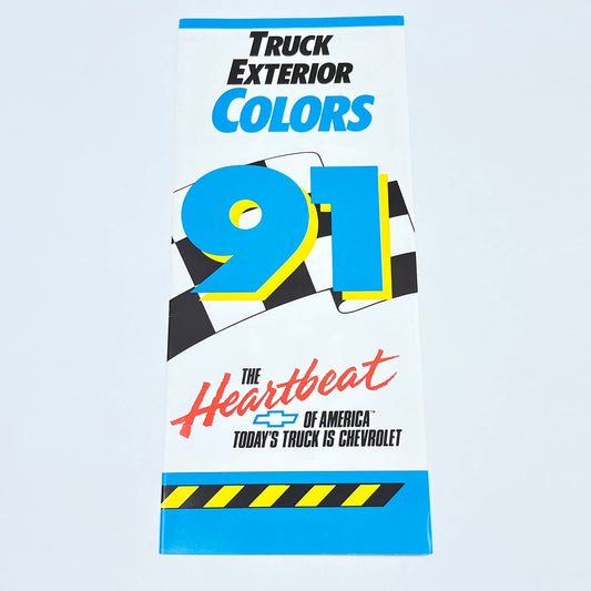 1991 Chevrolet Chevy Truck Exterior Colors Brochure with Swatches AB8