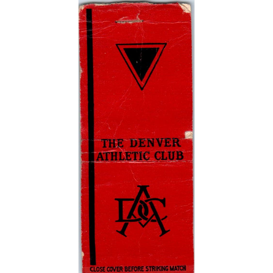 The Denver Athletic Club Advertising Matchbook Cover SA9-M2