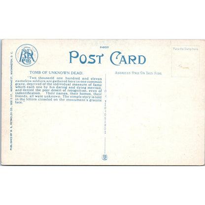 The Tomb of the Unknown Dead Original Postcard P3-3