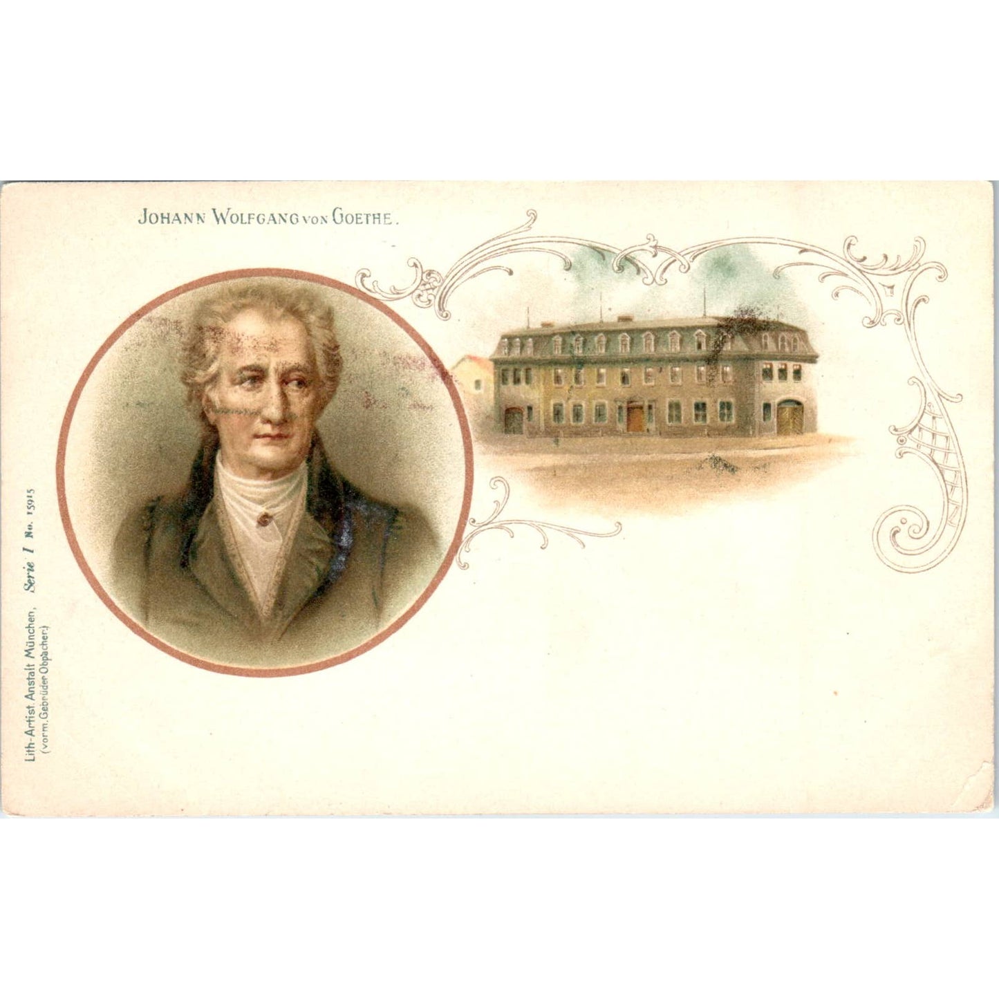 Johann Wolfgang Von Goethe - Original Postcard TJ7-RP1