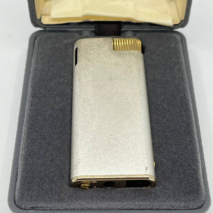 Vintage Colibri ELECTRO-QUARTZ Silver Tone Torch Lighter c/w Original Case SA2