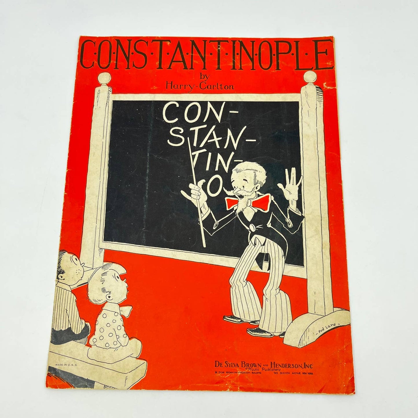 1928 Sheet Music Constantinople by Harry Carlton TF9