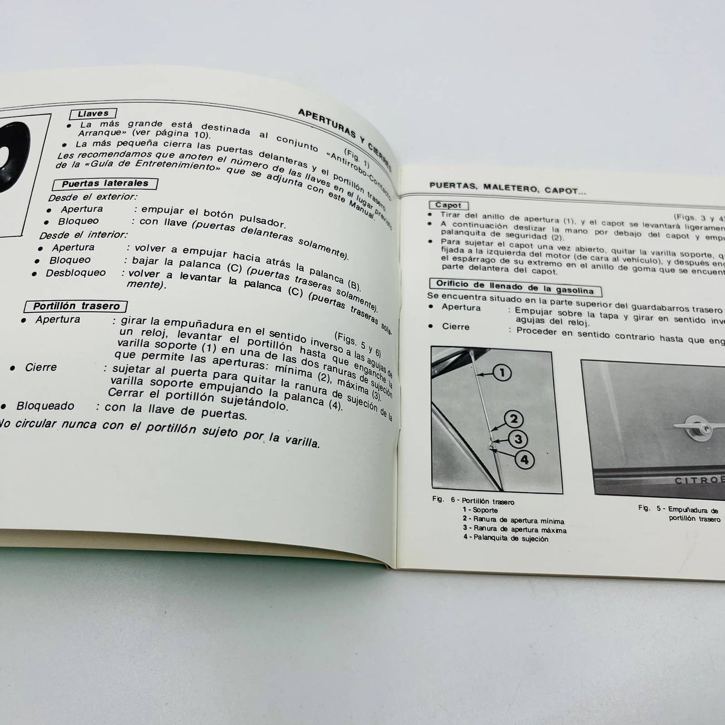 c1975 Citroën Dyane 6 Owner's manual Manual De Emplo Spanish Version BA1